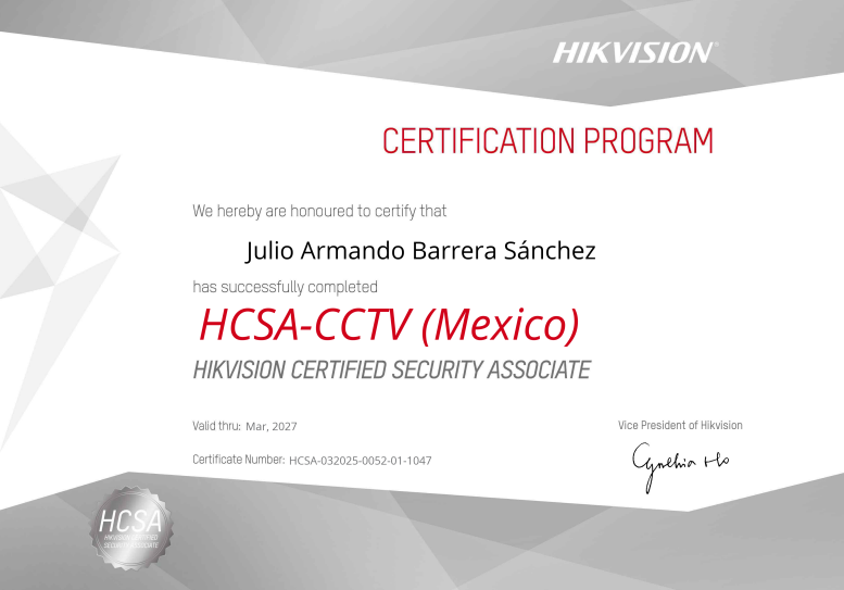 Certificación Julio